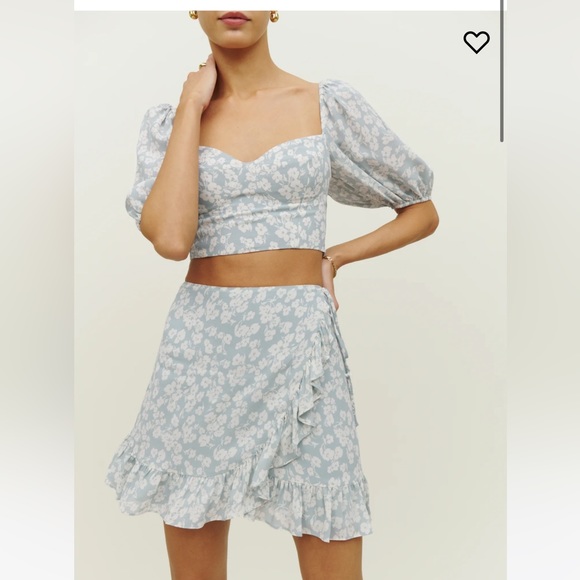 NWT Reformation SOFIE SINEAD FLORAL 2 PIECE SET Size 4 - Picture 2 of 11